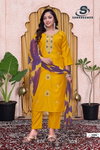 Sufy Vol 3 By Sankheswer Viscose Kurti With Bottom Dupatta Suppliers In India